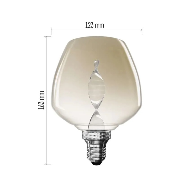 Žárovka DECO LED E27 3,5W flame EMOS Z59D01