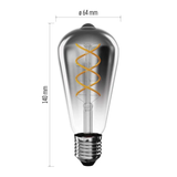 Žárovka DECO SMOKED LED E27 4,5W flame EMOS Z57311