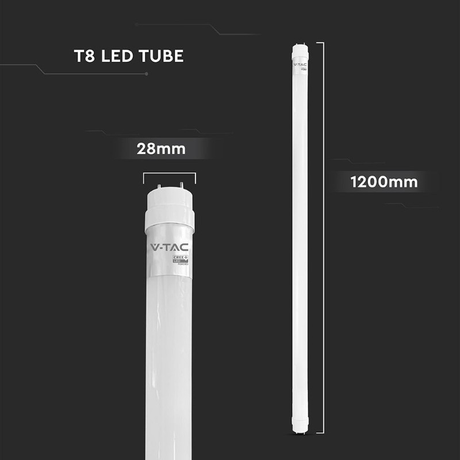 LED zářivka T8 18W 1850lm 6500K 120cm V-TAC VT-121