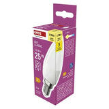 Žárovka LED E14 2,2W Classic svíčka bílá teplá EMOS ZQ3E01