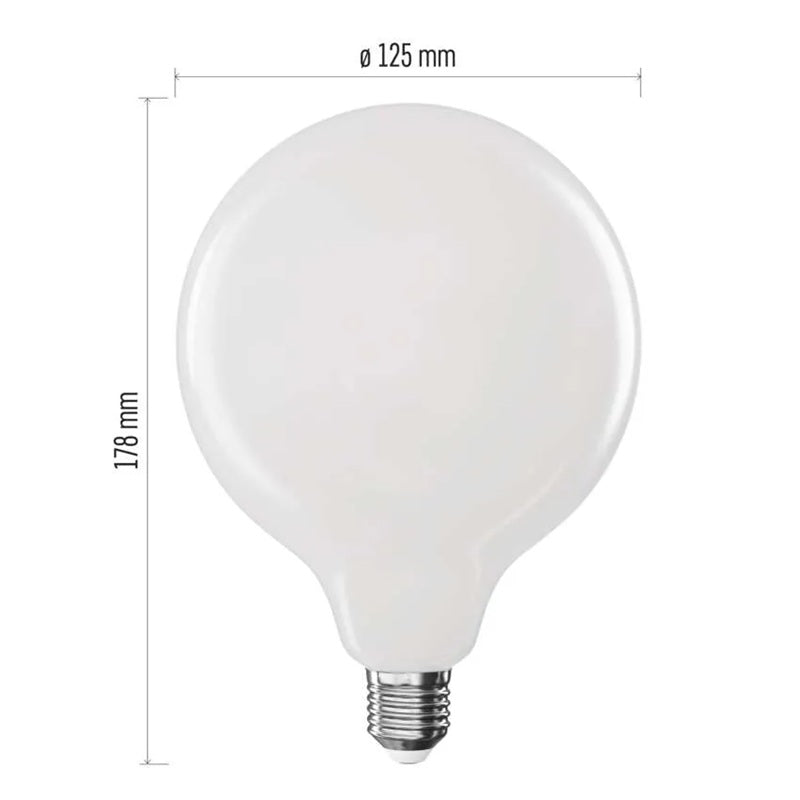 Žárovka Filament LED E27 11W G125 bílá teplá EMOS ZF2D62 (100W)