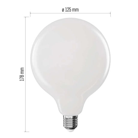 Žárovka Filament LED E27 11W G125 bílá přírodní EMOS ZF2D63 (100W)