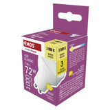 Žárovka LED GU10 7W MR16 bílá teplá EMOS ZQ8D62