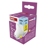 Žárovka LED GU10 7W MR16 bílá studená EMOS ZQ8D64