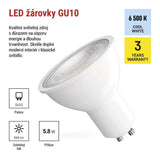 Žárovka LED GU10 5,8W MR16 bílá teplá EMOS ZQ8E34N