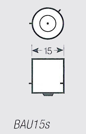 Autožárovka LED BAU15s 12V 3,5W STU