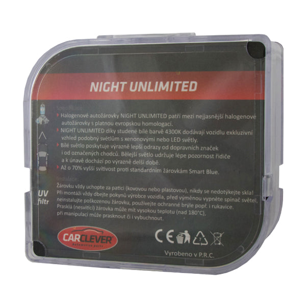 Autožárovka halogenová H8 12V 35W Night unlimited CARCLEVER