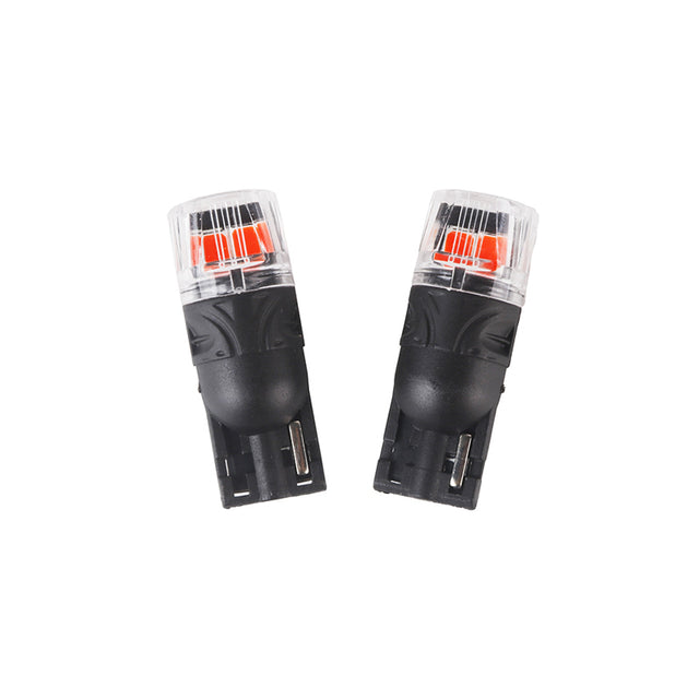 Autožárovka LED T10 12V CARCLEVER 4LED 2835SMD červená 2ks