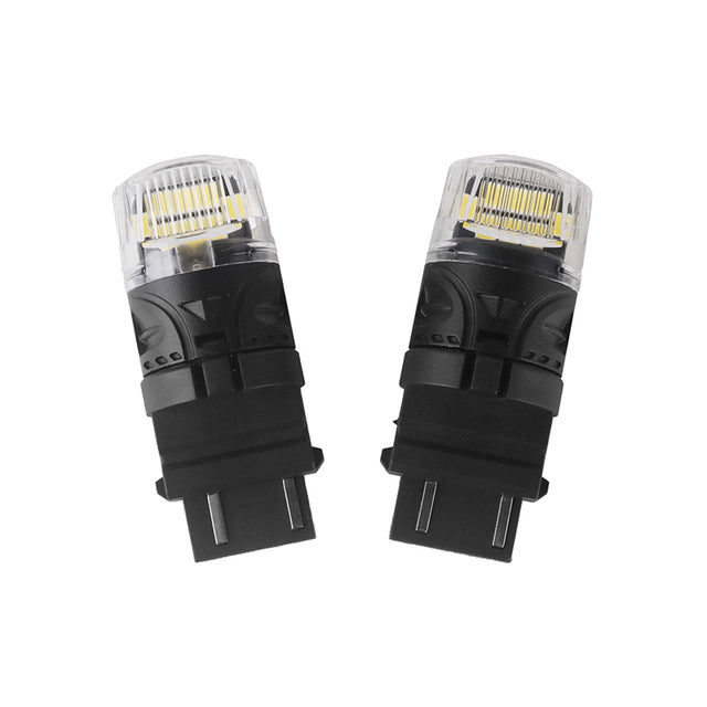 Autožárovka LED T20 (3157) 12V CARCLEVER 16LED 2835SMD bílá 2ks