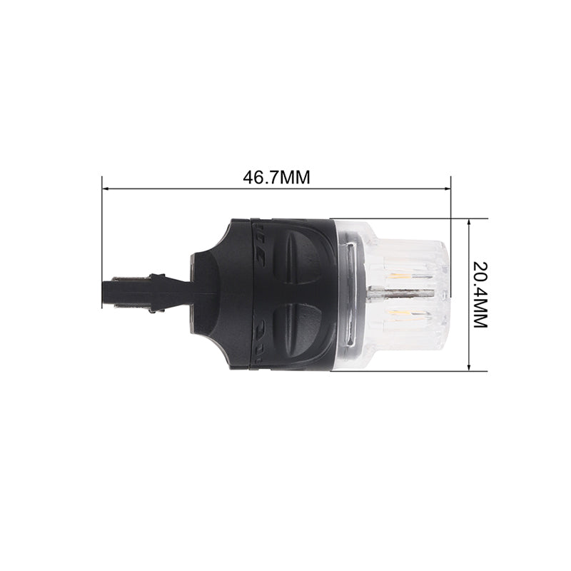 Autožárovka LED T20 (7443) 12V CARCLEVER 16LED 2835SMD oranžová 2ks
