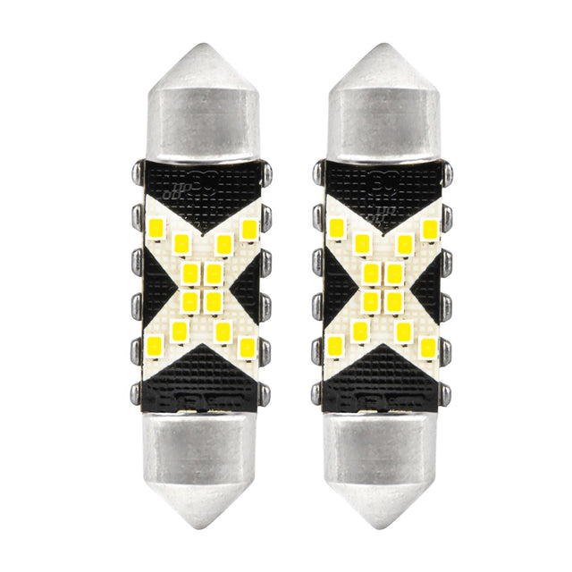 Autožárovka LED Festoon C5W 12/24V AMIO 04238 bílá 2ks
