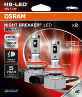 Autožárovka LED SMART 12V H8 OSRAM Night Breaker studená bílá 2ks