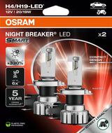 Autožárovka LED SMART 12V H4/H19 OSRAM Night Breaker studená bílá 2ks