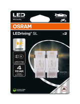 Autožárovka LED 12V P27/7W W2.5x16q OSRAM oranžová 2ks