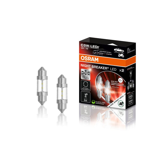 Autožárovka LED 12V C5W OSRAM studená bílá 2ks