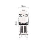 Žárovka halogenová JC G9 42W EMOS ZE0306