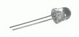LED  8mm  modrá  3000mcd/20° čirá
