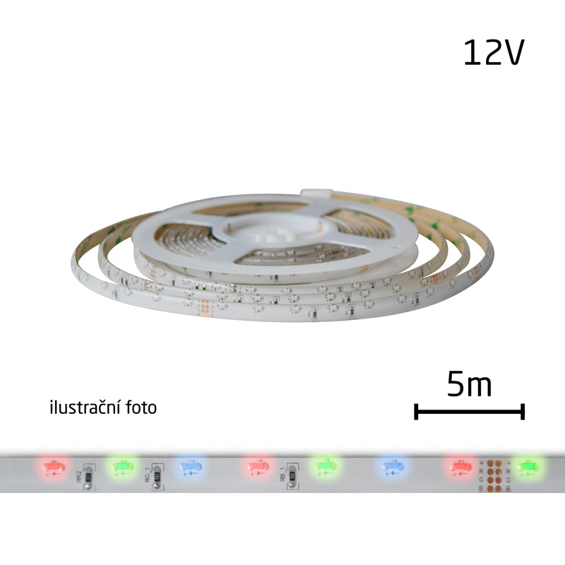 LED pásek 12V 335 (boční)  60LED/m IP65 max. 4.8W/m R-G-B multicolor (1ks=cívka 5m) zalitý