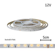 LED pásek 230V, 3528  60LED/m IP67 max. 4.8W/m bílá teplá, cena za 1m, zalitý