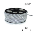 LED pásek 230V, 3528  60LED/m IP67 max. 4.8W/m bílá studená cena za 1m zalitý