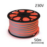 LED neon flexi hadice 230V 92LED/m 7W/m červená 50m