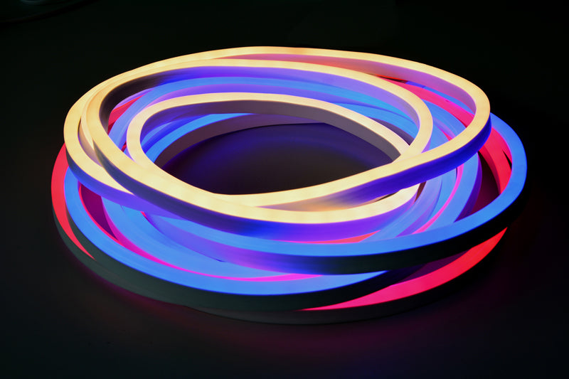 LED neon flexi hadice 230V 120LED/m 12W/m modrá 50m