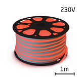 LED neon flexi hadice 230V 92LED/m 7W/m červená 1m