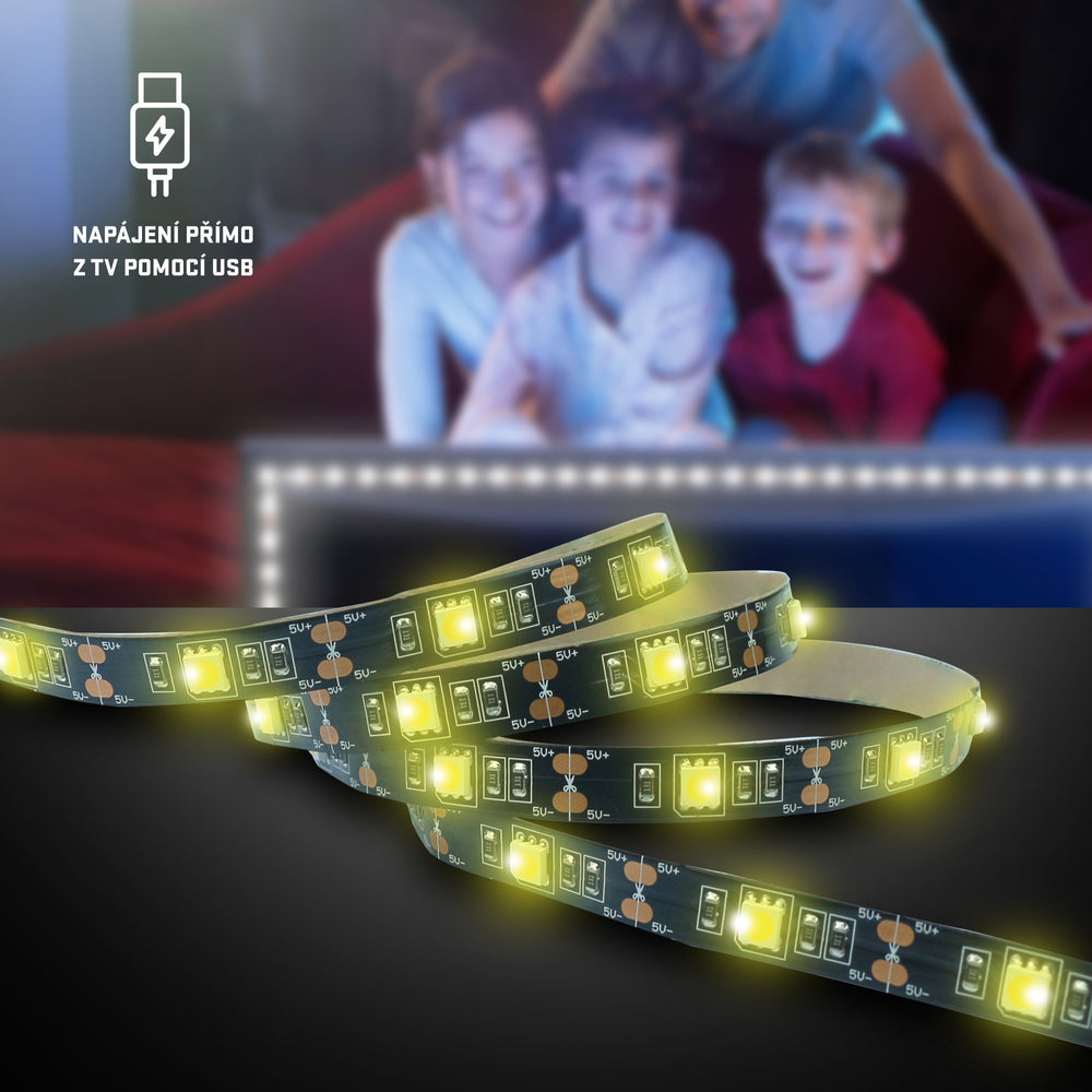 LED pásek pro TV 30LED RGB RETLUX RLS 102 USB