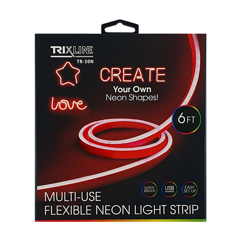 LED pásek USB TRIXLINE TR-30N 1,8m červený neonový