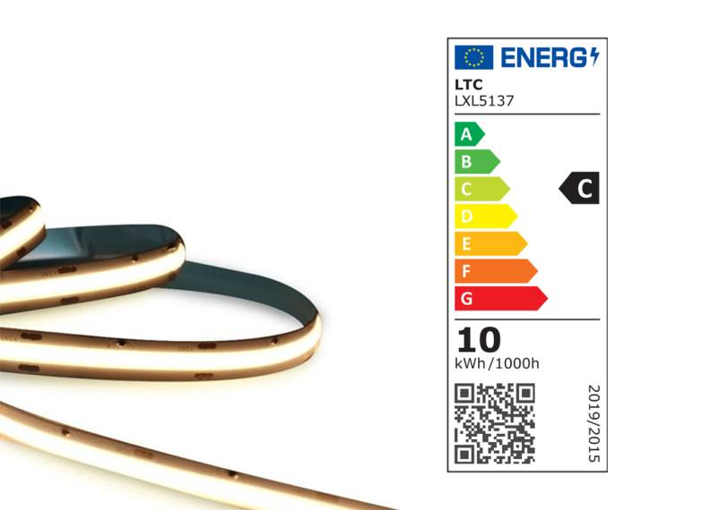 LED pásek 24V IP20 bílá teplá 5m LTC LXL5137