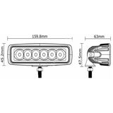Světlo na pracovní stroje LED T759, 10-30V/18W