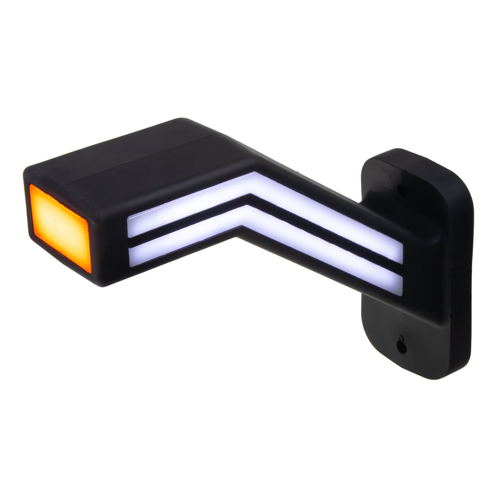 Poziční LED světlo (tykadlo) pro nákladní vozy CARCLEVER pravé červeno-bílo-oranžové TRL191R