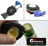 Svítilna COMPASS 08327 se zapalovačem a řezačem pásů