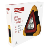 LED varovný trojúhelník, nabíjecí, COB LED+červená LED EMOS P45010