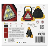 LED varovný trojúhelník, nabíjecí, COB LED+červená LED EMOS P45010