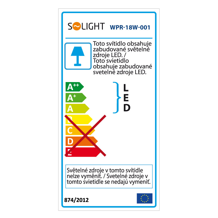 Svítidlo stropní SOLIGHT WPR-18W-001 18W závěsné