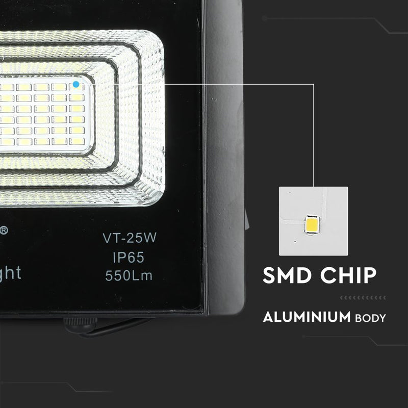 Svítidlo solární V-TAC VT-25W 12W 4000K