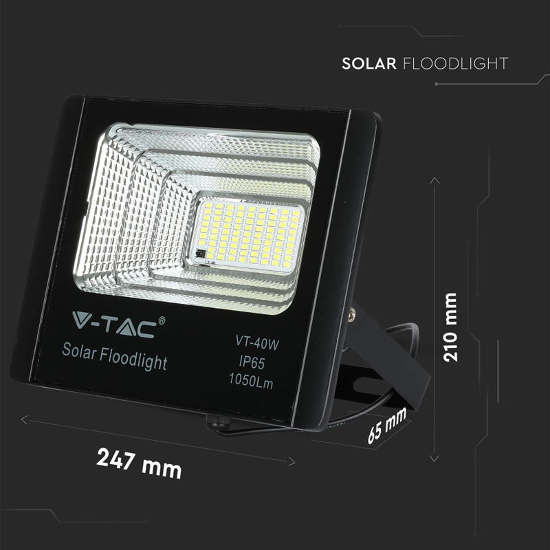 Svítidlo solární V-TAC VT-40W 16W 4000K