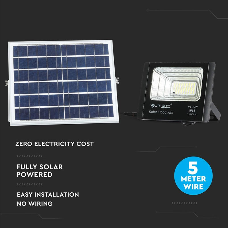 Svítidlo solární V-TAC VT-40W 16W 4000K
