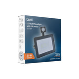 LED reflektor GETI GLF30P 30W s PIR čidlem