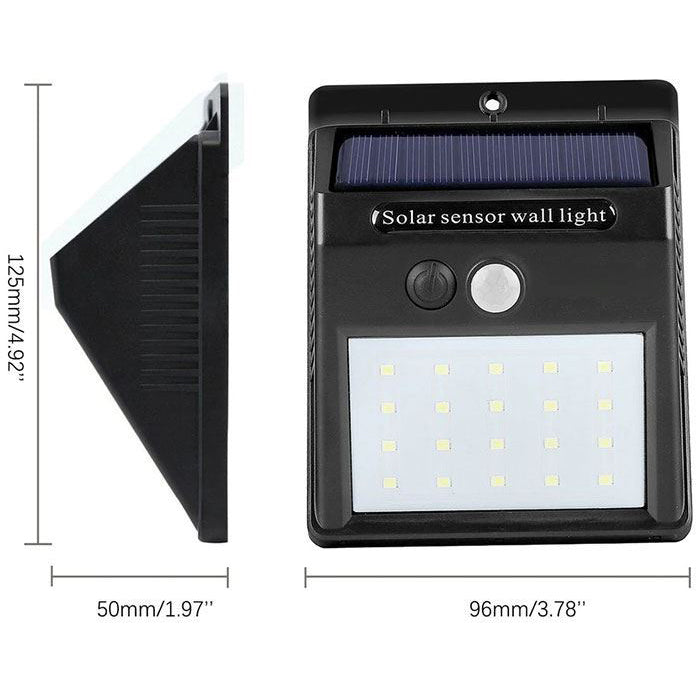 Svítidlo solární LED nástěnné s PIR