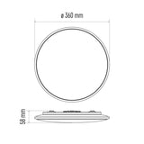 Svítidlo stropní EMOS ZM5165 24W přisazené