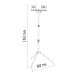 LED reflektor EMOS HOBBY SLIM 2x20,5W se stojanem