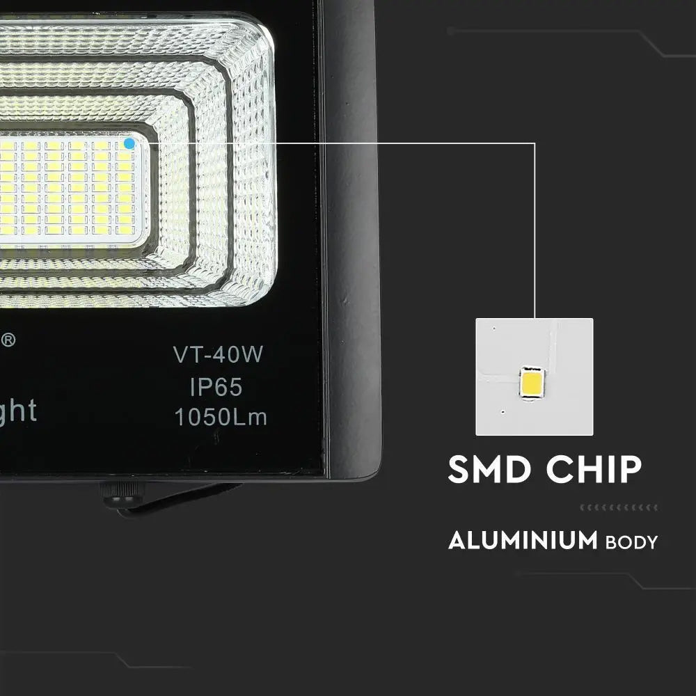 Svítidlo solární V-TAC VT-40W 16W 6000K