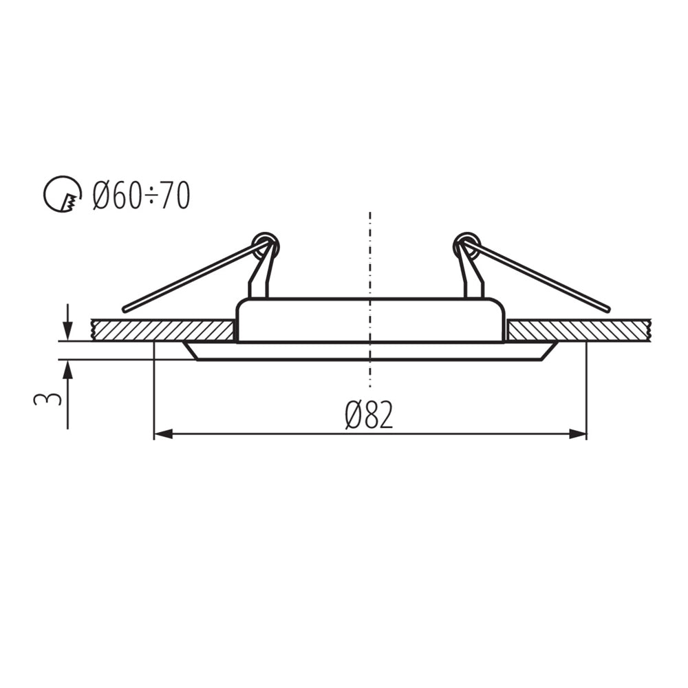 Rámeček do podhledů KANLUX 303 CT-2114-W Argus White