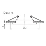 Rámeček do podhledů KANLUX 303 CT-2114-W Argus White