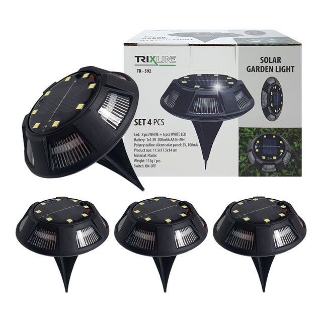 Svítidlo solární TRIXLINE TR 592 4ks