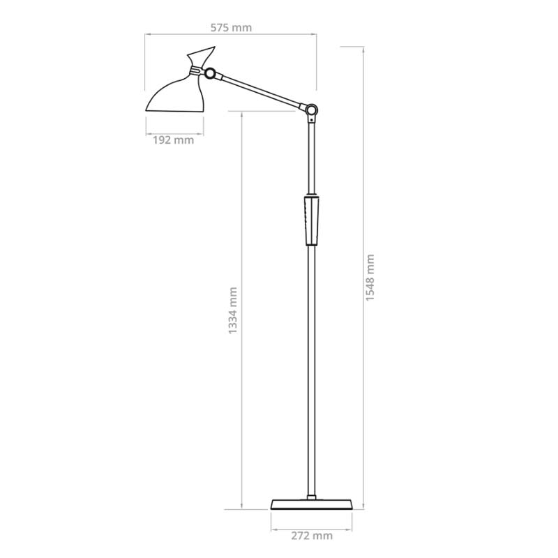 Lampa stojací REBEL KOM1025