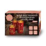 Vosková LED svíčka MOON IN THE ROOM ML94 sada 3ks
