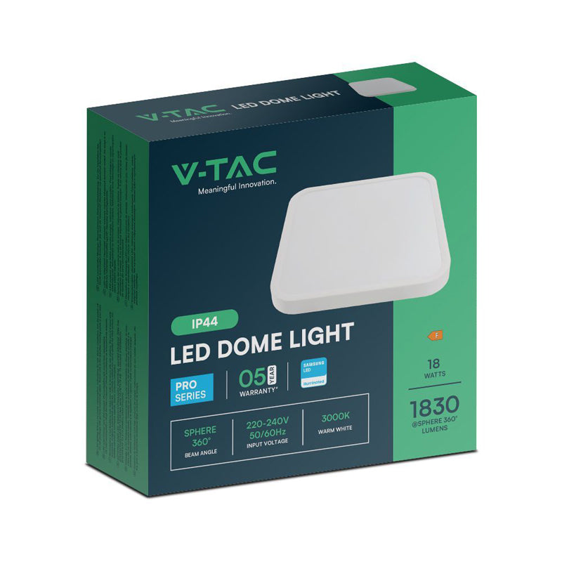 Svítidlo stropní V-TAC VT-8618 Square 18W Samsung Chip